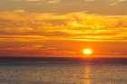 Norway-Finnmark-Loppa. Midnight sun over the Norwegian sea. Art Print